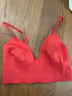 Free People Dark Orange Longline Bralette